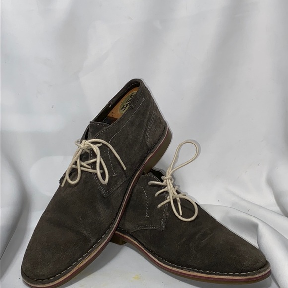 Kenneth Cole Reaction Gray Leather Chukka Boots - Picture 10 of 10